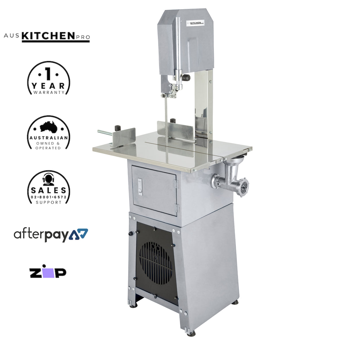 Electric meat cutting band saw and grinder online