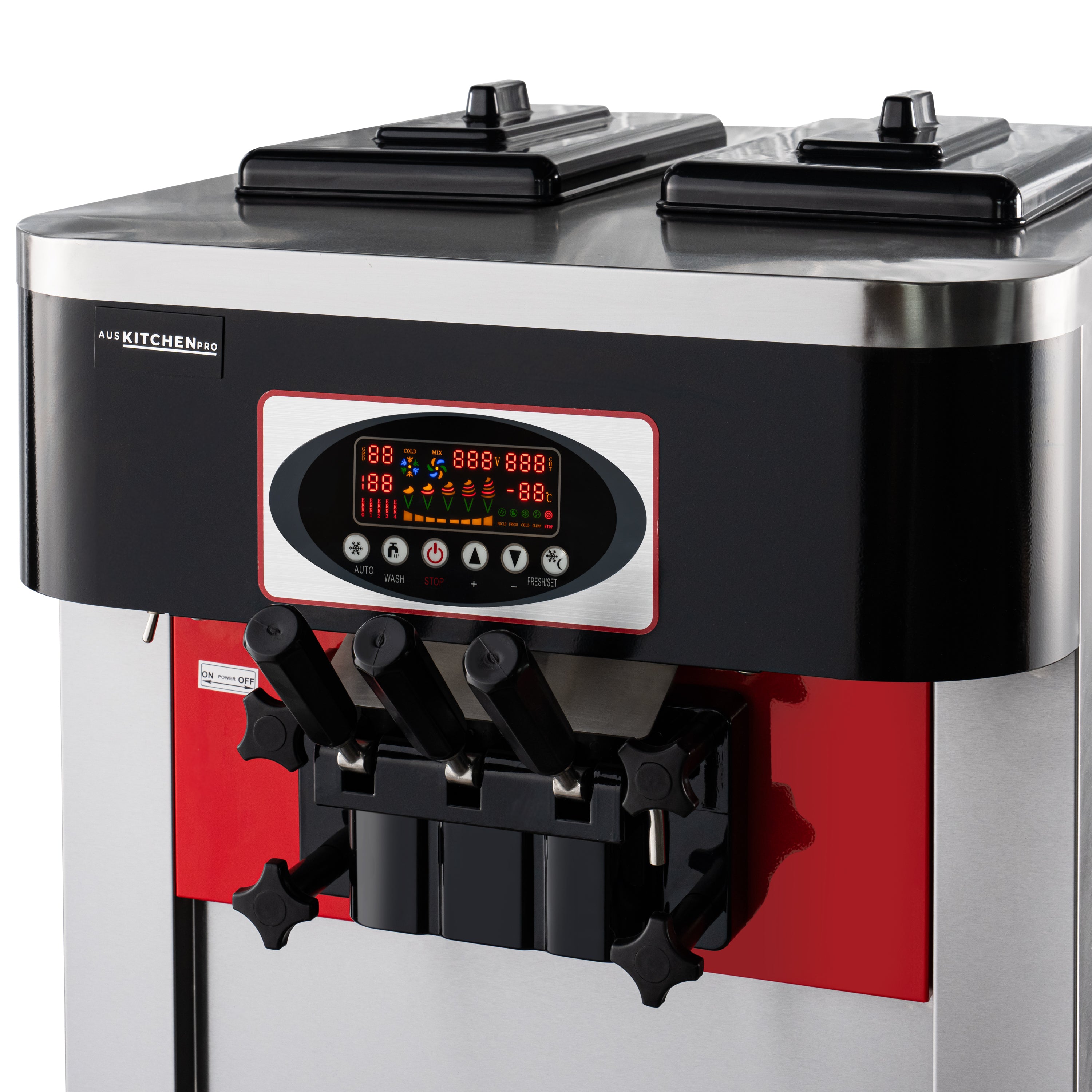 Professional Acai Machine Soft Serve Acai Frozen Yoghurt Machine - 500/Hr 2 Flavour Twist ...