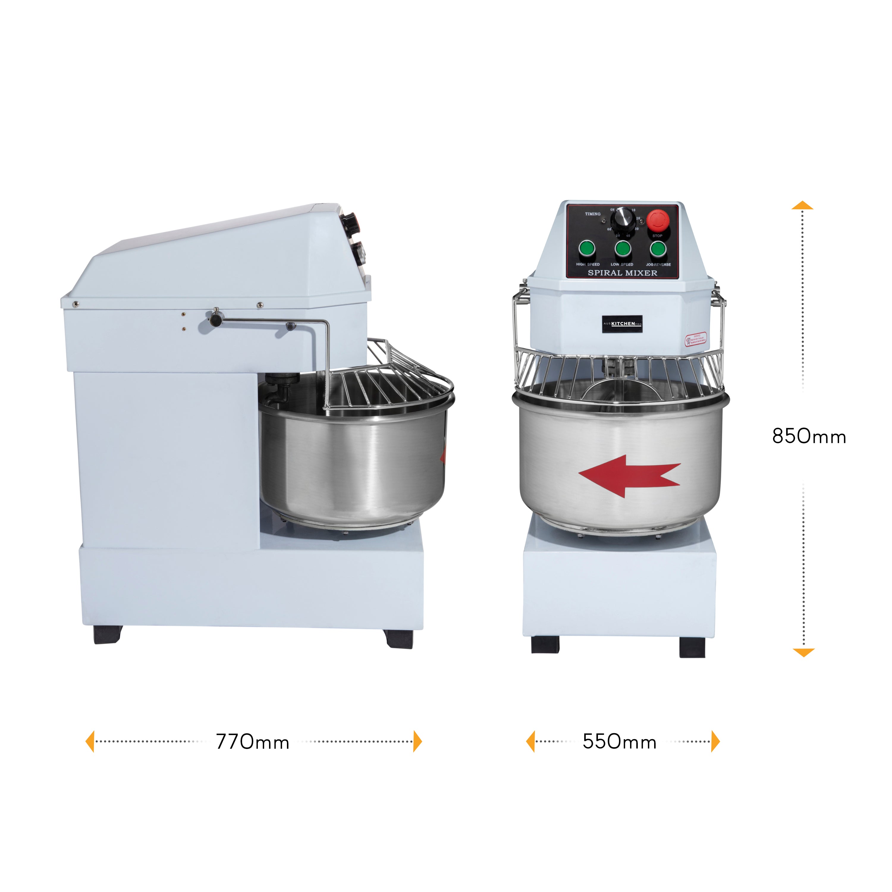 Spiral Dough Mixer 30 Litre 2 Speed Commercial Auskitchenpro Spiral Dough Mixer 30 Litre 2 Speed Commercial Auskitchenpro